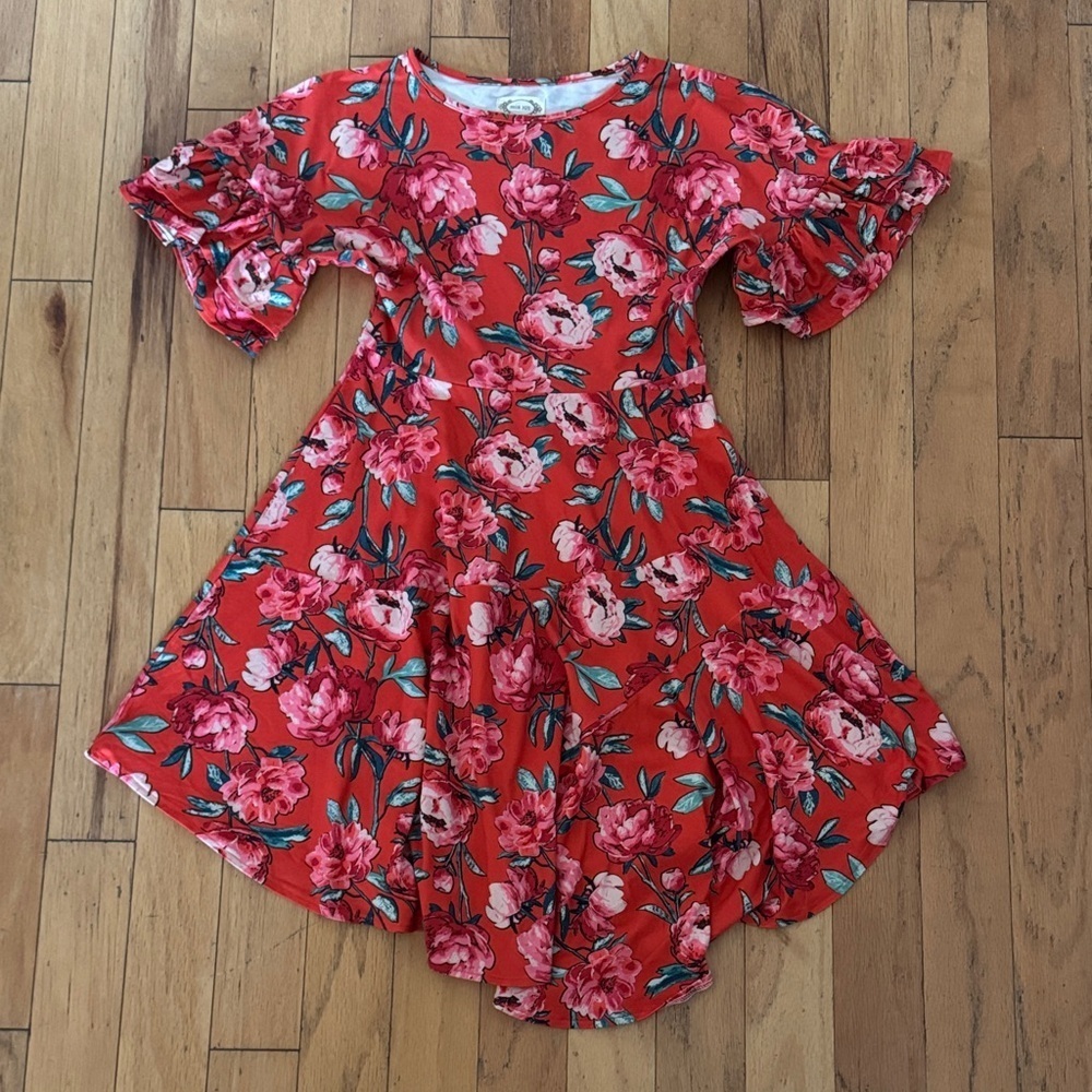 Joyfolie | Mia Joy | Red Floral Dress | size 12